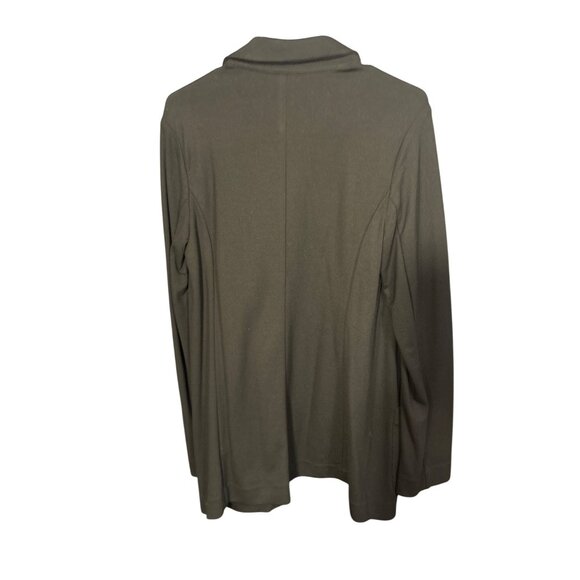 J. Jill Womens Ponte Open-Front Blazer Cardigan With Pockets Small Black - Picture 4 of 4